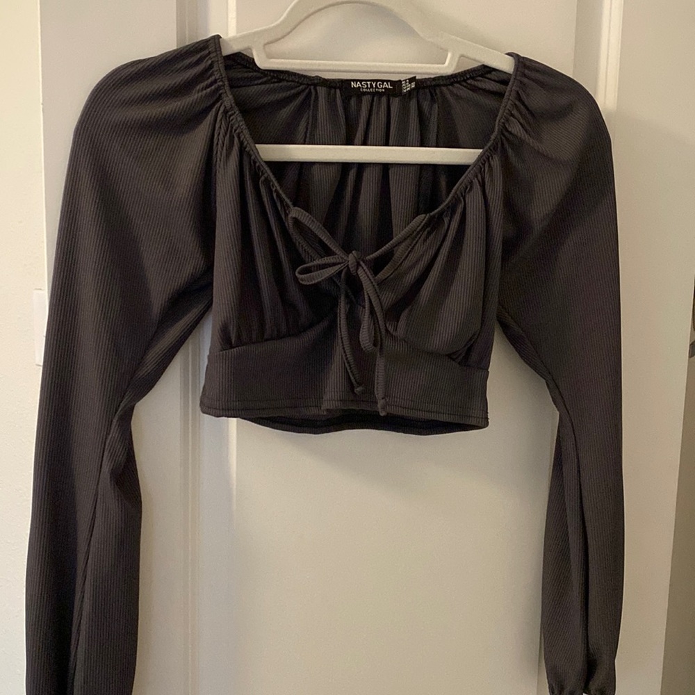 Nasty gal cropped long sleeve